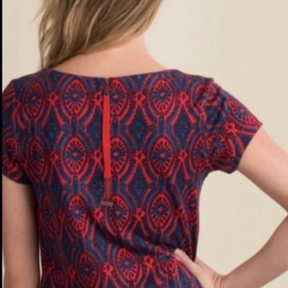 Hatley Mini dress Nellie Coastal Red navy white short sleeve Vacation Beach XS - Picture 10 of 10